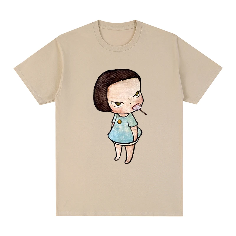 Yoshitomo Nara eat funny t-shirt Cotton Men T shirt New TEE TSHIRT Womens tops