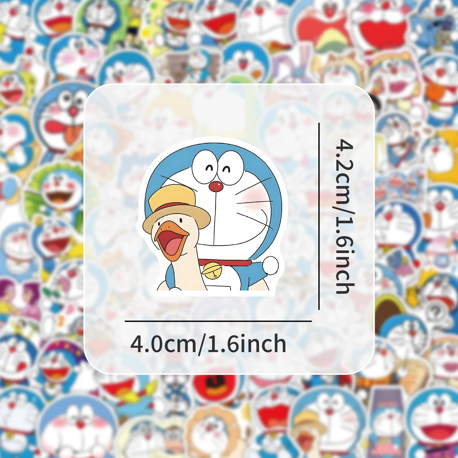 103pcs Doraemon Cartoon Graffiti Stickers Waterproof Decorative Stickers For Laptop Water Cup Guitar Diy Skateboard Stickers
