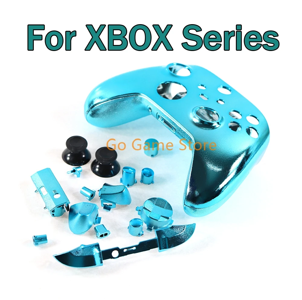 1set For Xbox Series X S Chrome Plating Multicolor Full Set Housing Shell Case with Buttons Replacement