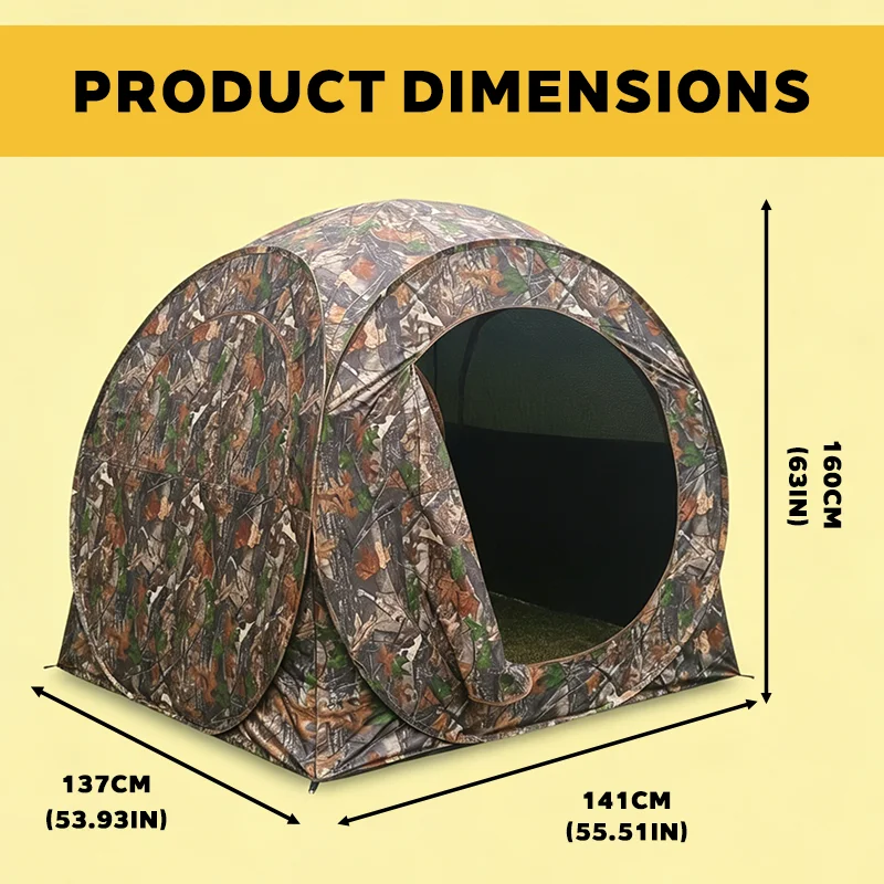 1. Składany namiot myśliwski d – Hunting & Outdoor Supplies Photos recenzja i cena