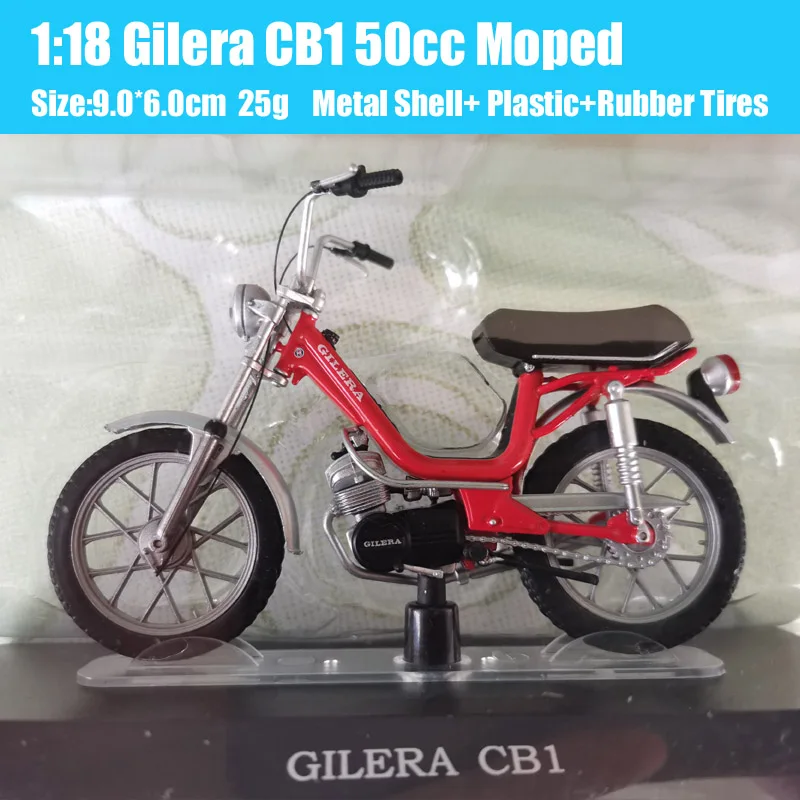 1/18 Scale Tiny Atlas Gilera Trend  ECO CB1 Mofa Moped Model Scooter Bike Diecasts & Toy Vehicles Motorcycle Souvenir Gift