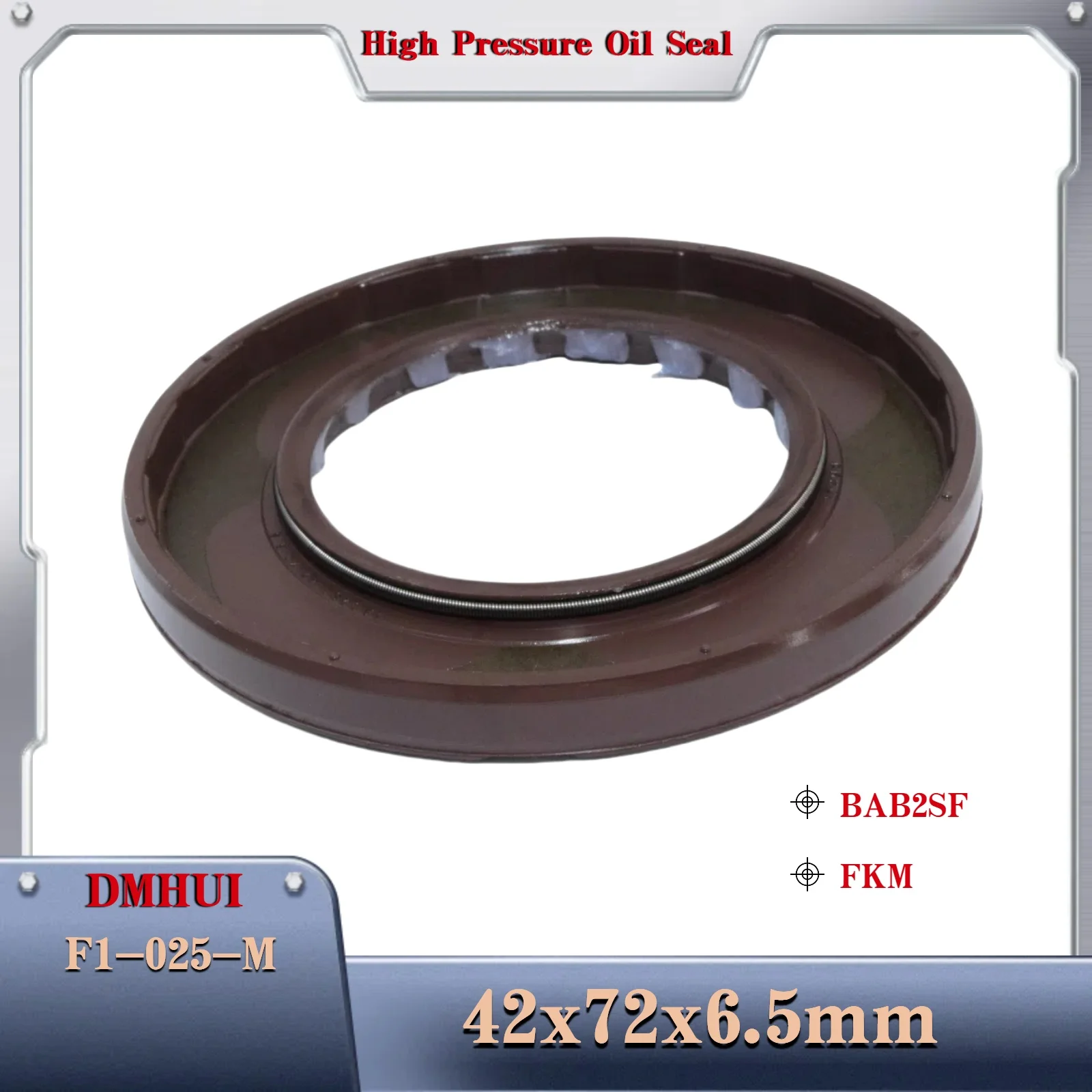 Fit for Parker Motor F1-025-M  Rotary seal ring 42x72x6.5 mm BAB2SF FKM Shaft seal 42X72X6.5 Motor Rotary Shaft Seal