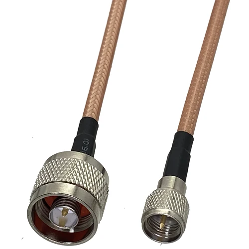 Imagen 1 del producto Cable de conexión RG142 N macho a BNC, conector Coaxial RF, 6 pulgadas ~ 5M, 1 Uds.