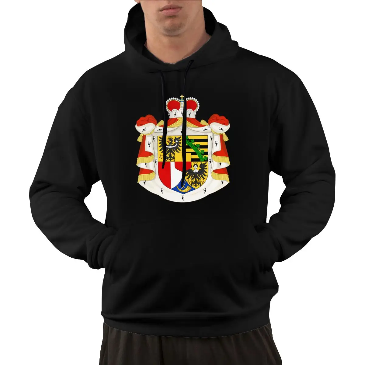 

95% Cotton Emblem Of Liechtensteins Country Flag Warm Winter Pullover Hoodie Men Women Unisex Hip Hop Style Sweatshirt