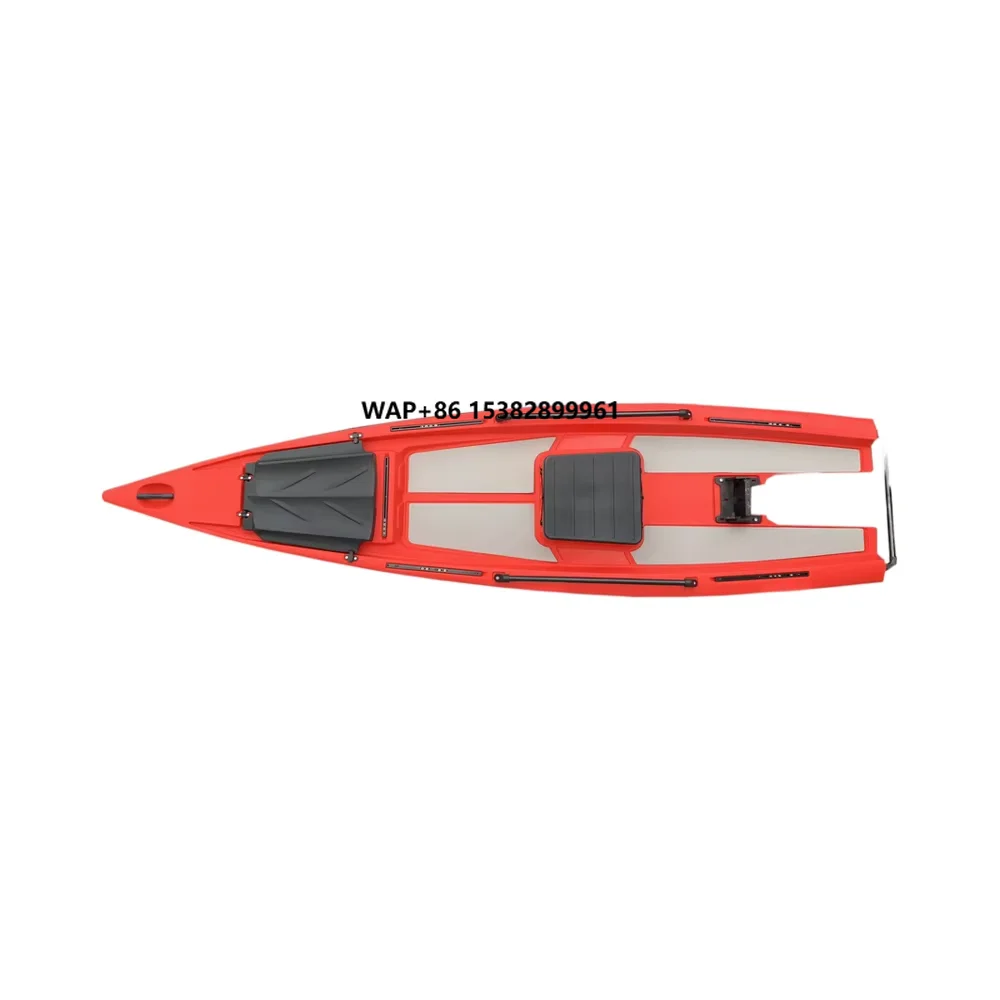Yak 13ft Solo Skiff Sea Kayak Motorized HDPE Eco-Friendly High-Speed Rowing Boat Big Storage Maneuverability Performance Design