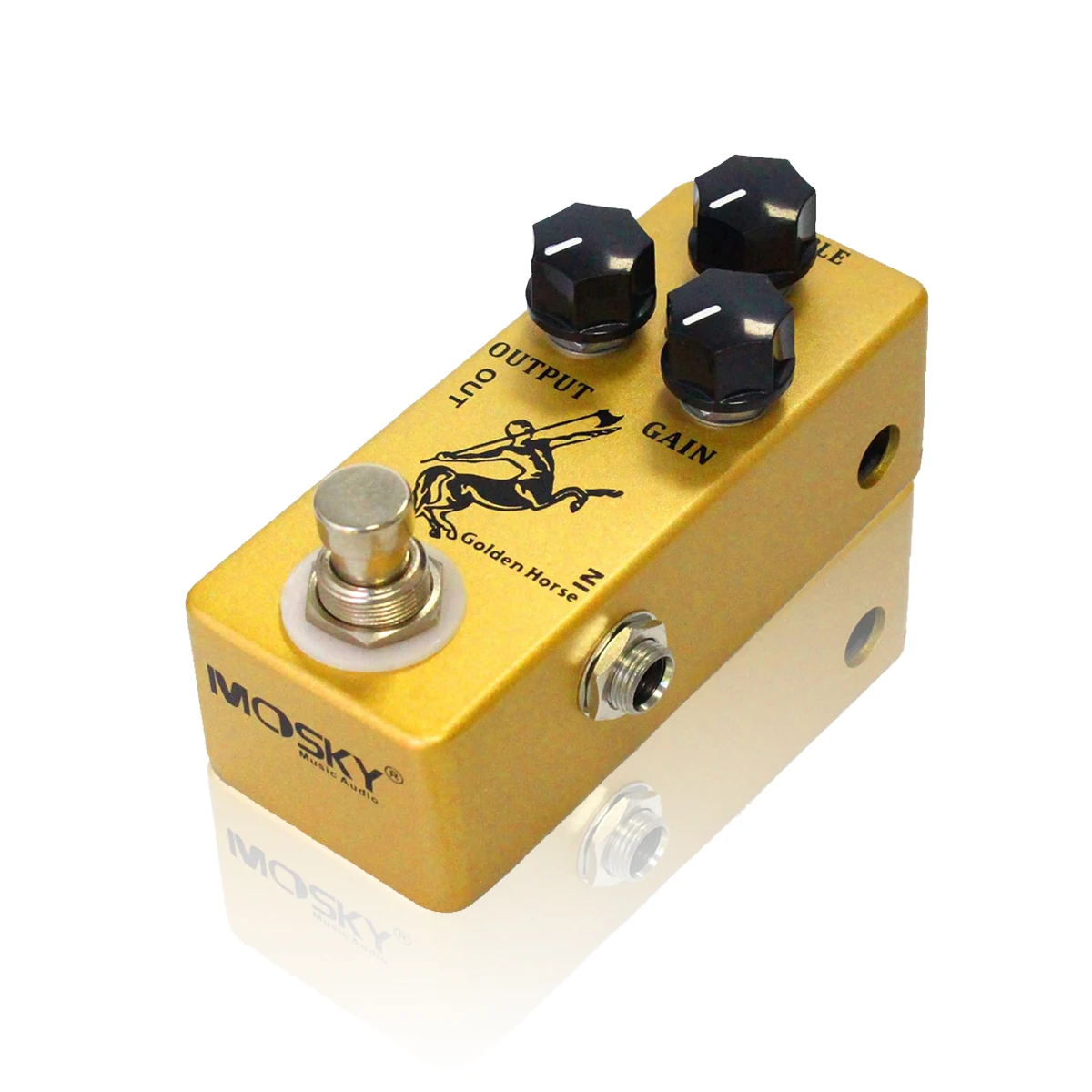 

Педаль эффектов для гитары Mosky Golden Horse Overdrive, True Bypass, двойные голосовые режимы, аналоговая схема, гитарный эффект с алюминиевым корпусом