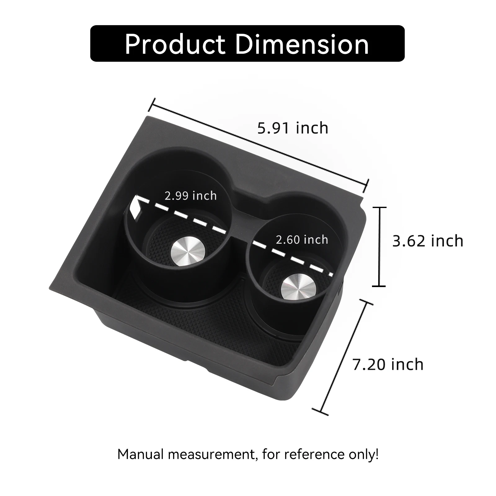 LUCKEASY for Zeekr 7X 2024 2025 2026 Central Console Water Cup Holder Interior Accessories Drinks Holder Cup Holder Storage Case