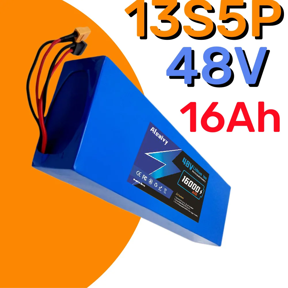 

Аккумуляторная батарея 13S5P 18650 48В для электросамокатов Kugoo M4/M4Pro/M5/M5Pro/MaxSpeed, 16000 мАч, со встроенной BMS.