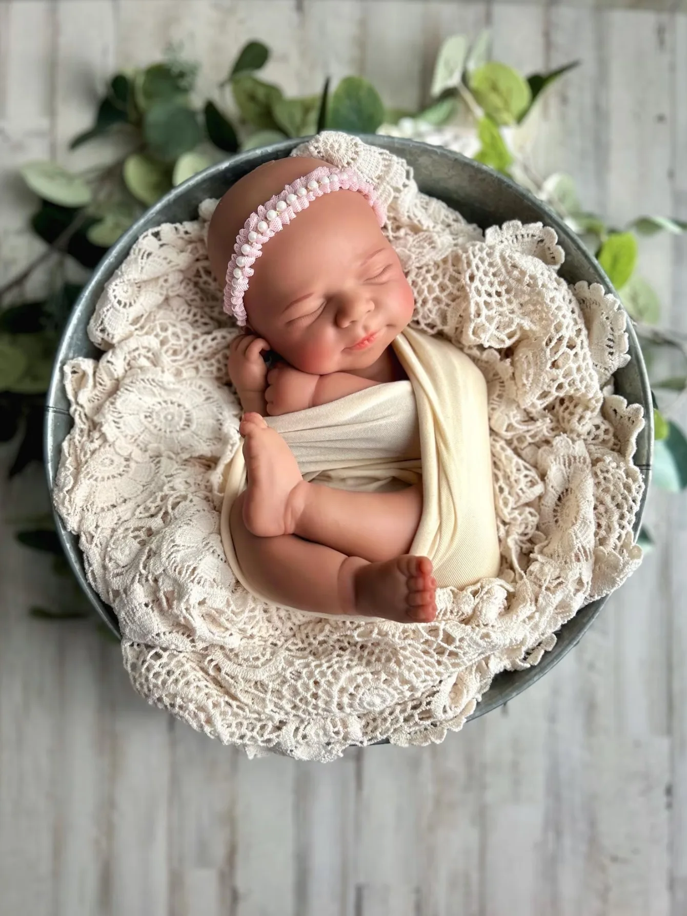 18 inch (fair skin)Pascale Girl Silicone Doll - Soft Touch, Handmade, Anatomically Correct - Ideal Gift