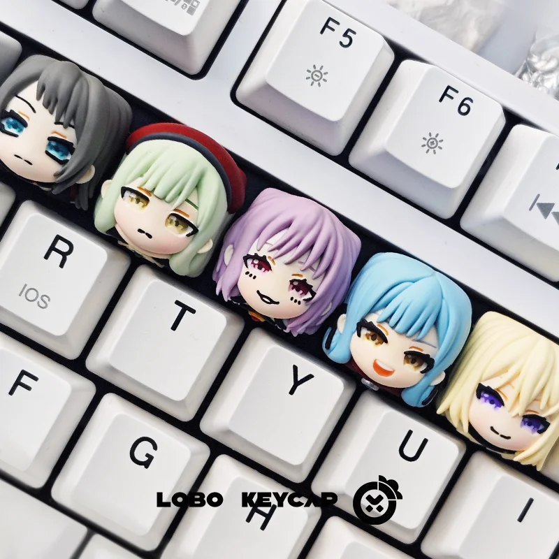 Original Mujica Theme Anime Cute Keycaps Mechanical Keyboard Resin Custom PC Game Keyboard Accessories Cartoon Gift Collection