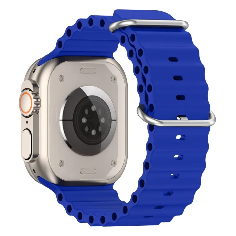 Nieuwe originele Ocean Wave-band voor Apple Watch Band Series 10 iwatch 46 mm 42 mm Sillcone-horlogeband