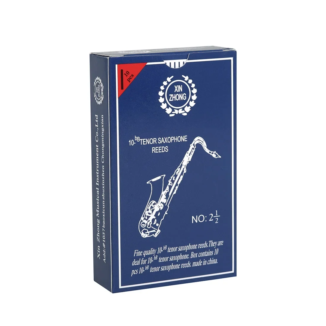 10 Teile/satz Blaue Box Sopran/Alt/Tenor B Flache Saxophon Blätter Hochwertige Klarinette Blatt Bläser Zubehör & Teile – Detail 2