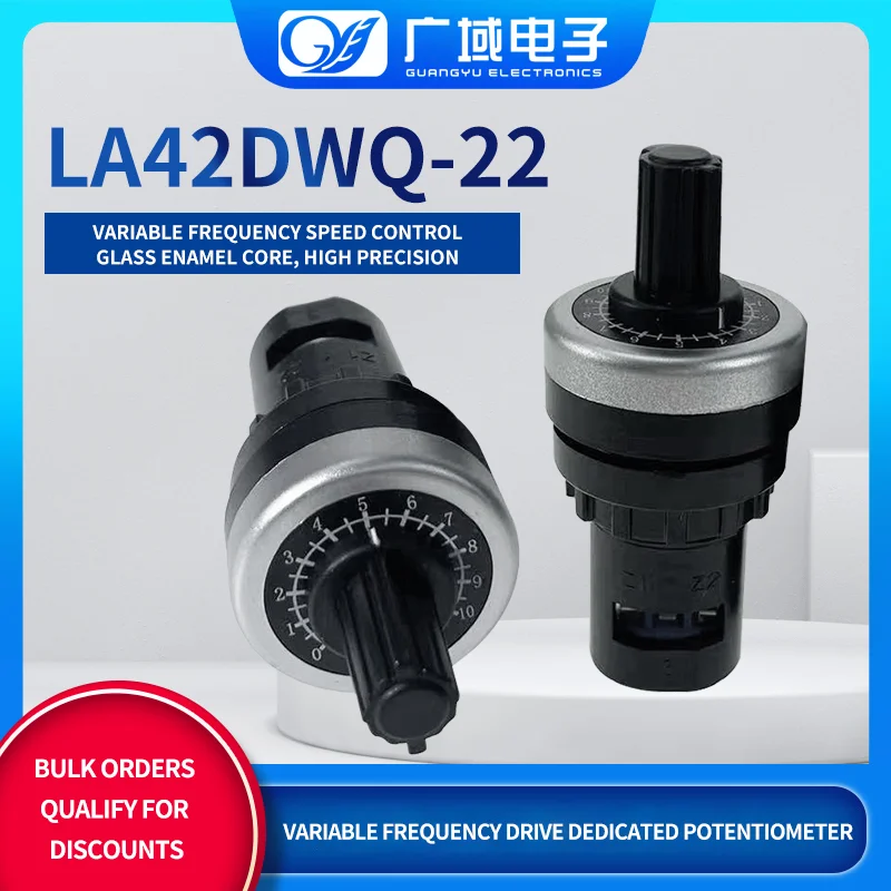 Original Potentiometer LA42DWQ-22 1K2k 5k10k with Knob Scale Precision Speed Regulator Inverter