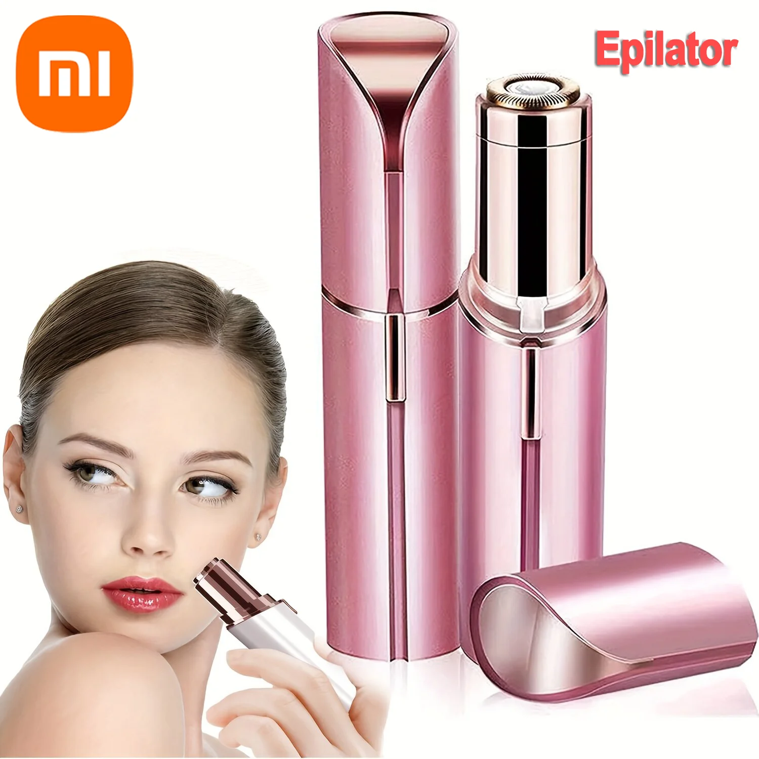 XIAOMI Lipstick Shaped Electric Hair Removal Device Portable Painless Facial Hair Removal Multifunctional Home Hair Removal Tool