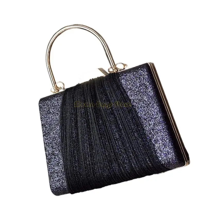 X90D Parkling Pu Leather Crossbody 3 Way Carry Designshoulder Bag حقيبة يد غير رسمية مثالية للليل