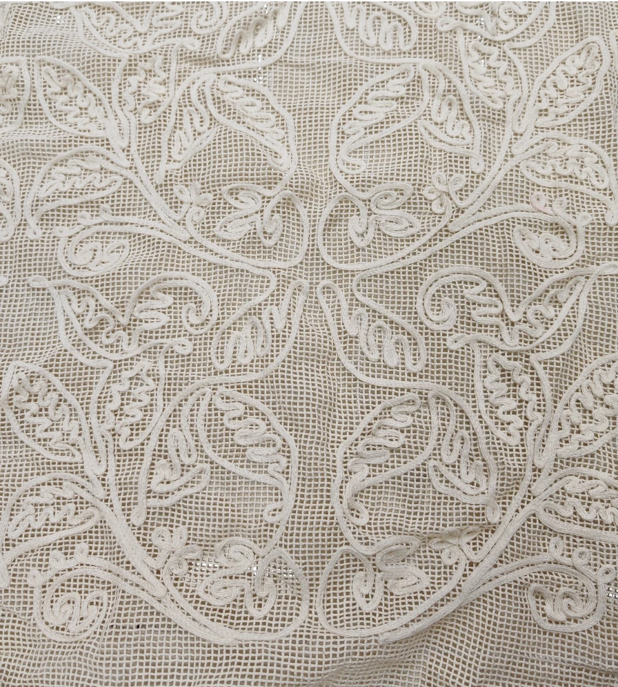 New Design Cotton Cord Yarns Crochet Lace Fabric Embroidery Cashew Flower France Lace for DIY Wedding Party Dress Shirts Textile view 6