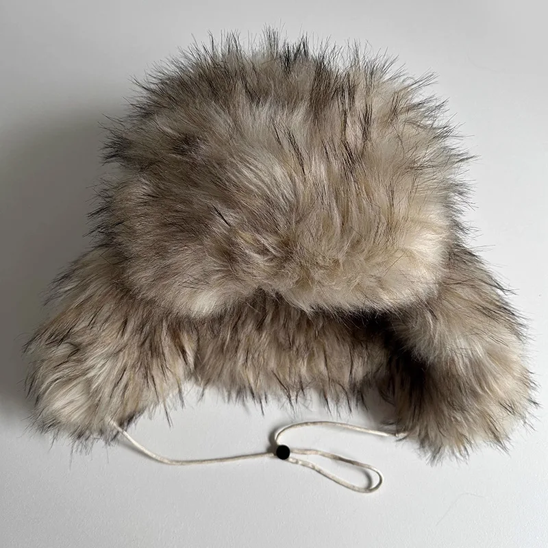 

Зимняя теплая шапка-траппер с толстыми ушками, ветрозащитная меховая шапка для холодной погоды для мужчин и женщин, защита ушей от снега