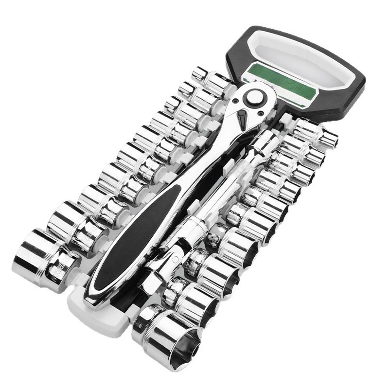 Ratchet Wrench Set 23 PCS Mechanic Sockets Wrench Mechanical Workshop DIY Manual Wrenches Quick Detachment 72 Teeth Wrenches