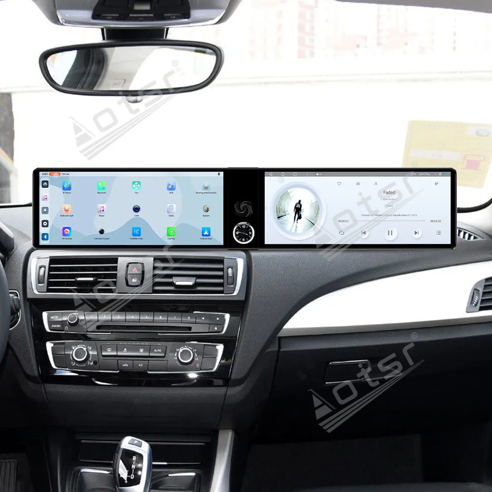 For BMW 1 Series 2013-2017 Dual 12.3 Inch Ultra-Thin NBT Android 13 Wireless CarPlay GPS Navi Car Radio Car Multimedia Player