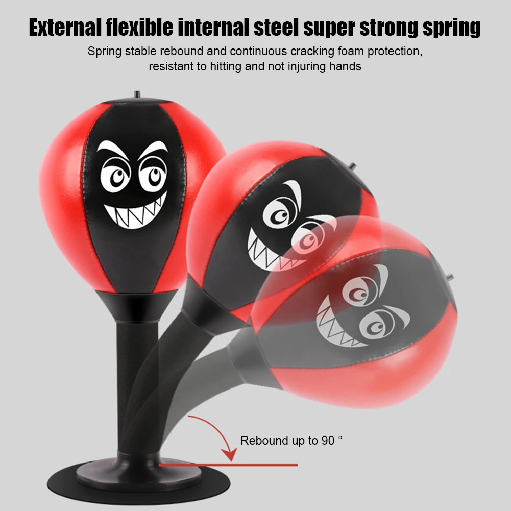 Boxing Bag Boxing Desktop Speed Ball Suction Cup Stress Buster Desktop Boxing Punching Ball Suction Cup Stress Reduction Tool