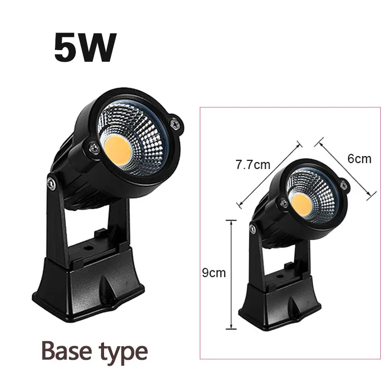 LED COB Tuinverlichting 5W 7W 10W 15W Outdoor Spike Gazon Lamp Waterdichte Verlichting Tuin pad Spots AC110V 220V DC12V 24V