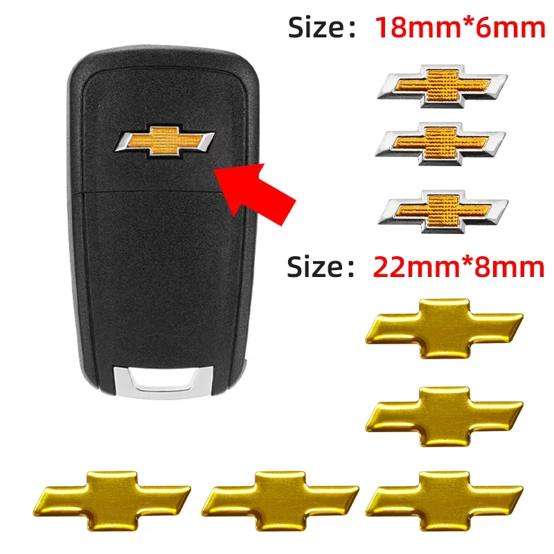 

18 мм/22 мм металлический автомобильный дистанционный брелок с эмблемой, значок радиокноты, наклейка, замена для Chevrolet Cruze Captiva Trax Malibu Sail