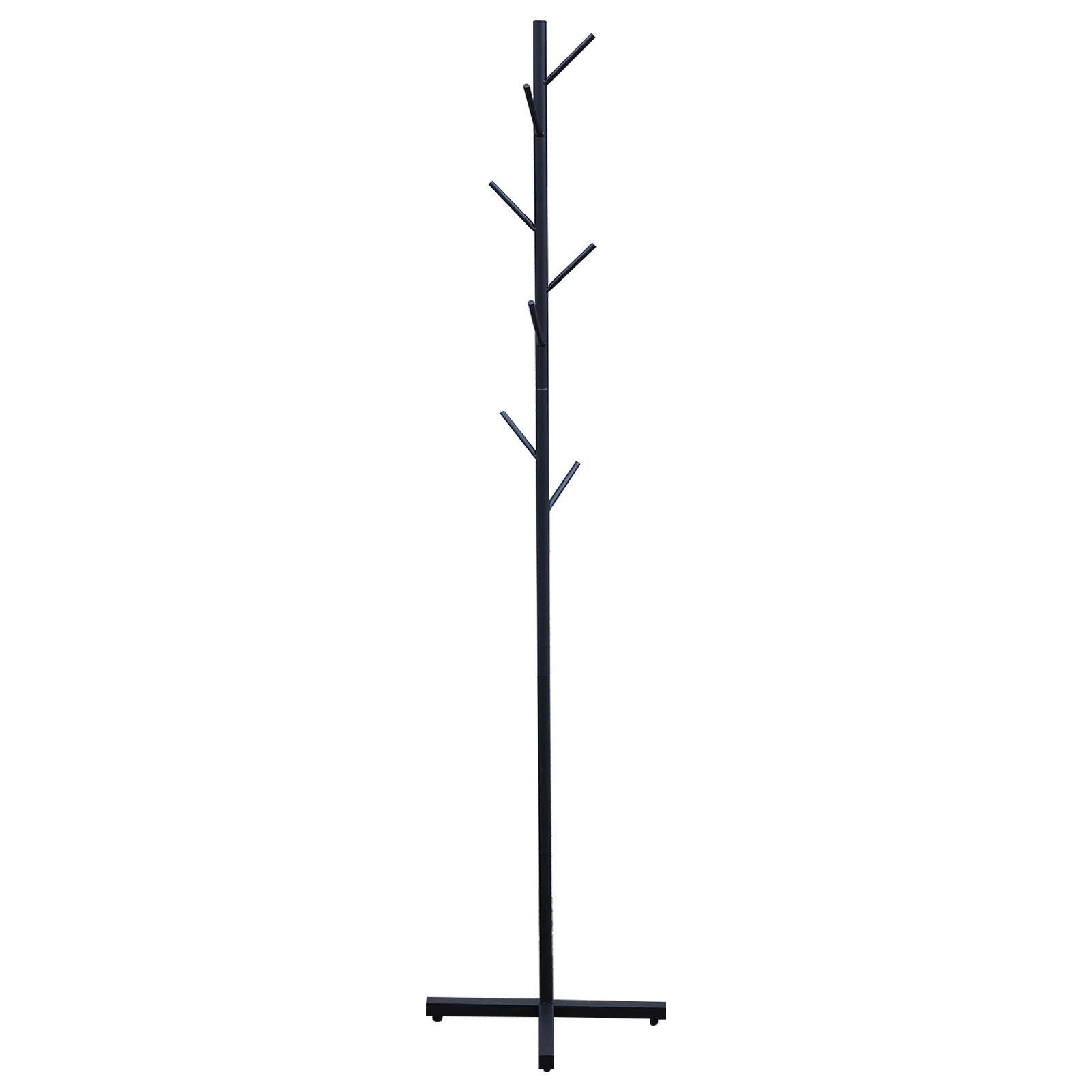 

Nordic Style Free Standing Coat Rack with 7 Hooks - Durable Iron Construction for Entryway, Hallway, or Bedroom Organizer