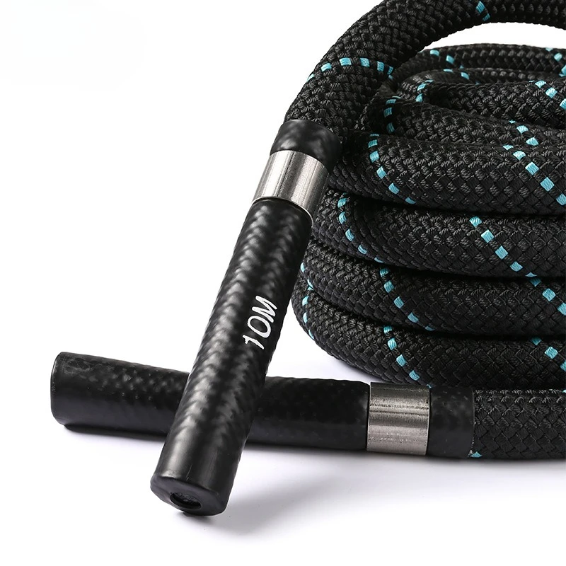 10m Heavy Speed Battle Rope with Handle Boxing Skipping Exercise Fitness Training Rope 1.5in