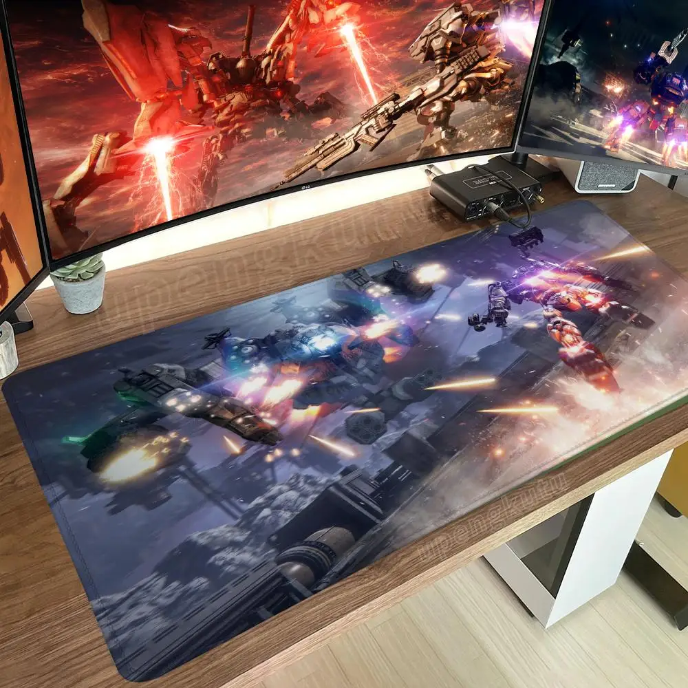 Armored Core  Mouse Pad Anime Mats Computer Mousepad Company Desk Pad Aesthetic Large Gaming Mousepads Office Mat 900x400