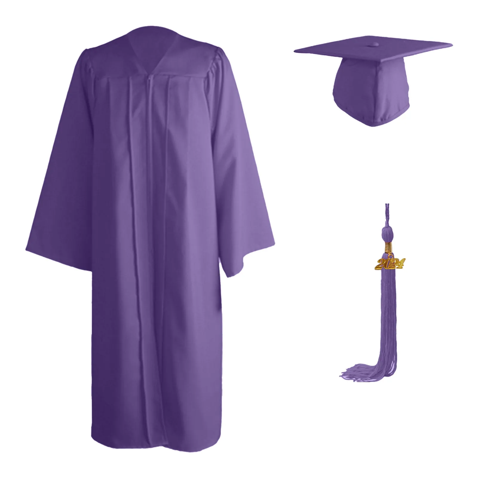 Conjunto de gorro y vestido de graduación para estudiantes, uniforme escolar, traje de graduación para adultos, traje de grado universitario