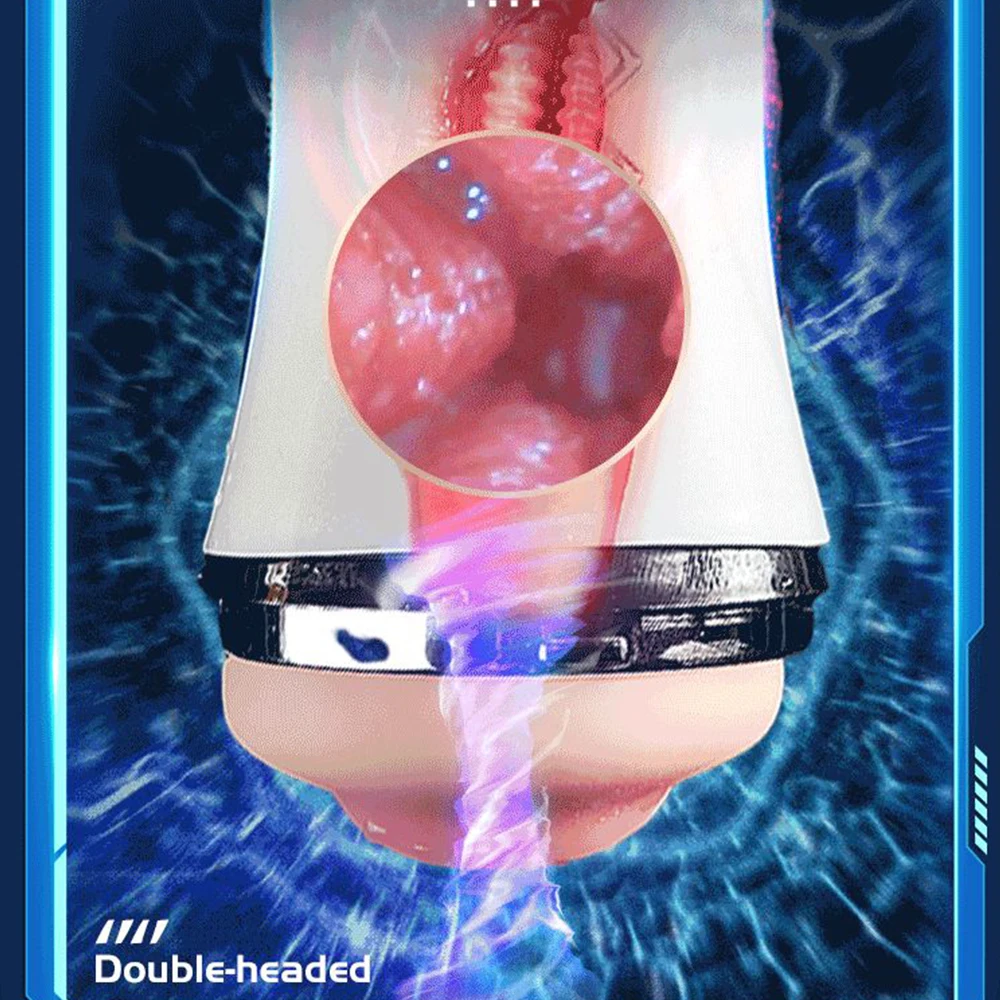 Masturbador para Hombre con Vibración de Lengua, Simulador de Sexo Oral, Entrenamiento de Resistencia y Retraso, Juguetes Sexuales Masculinos