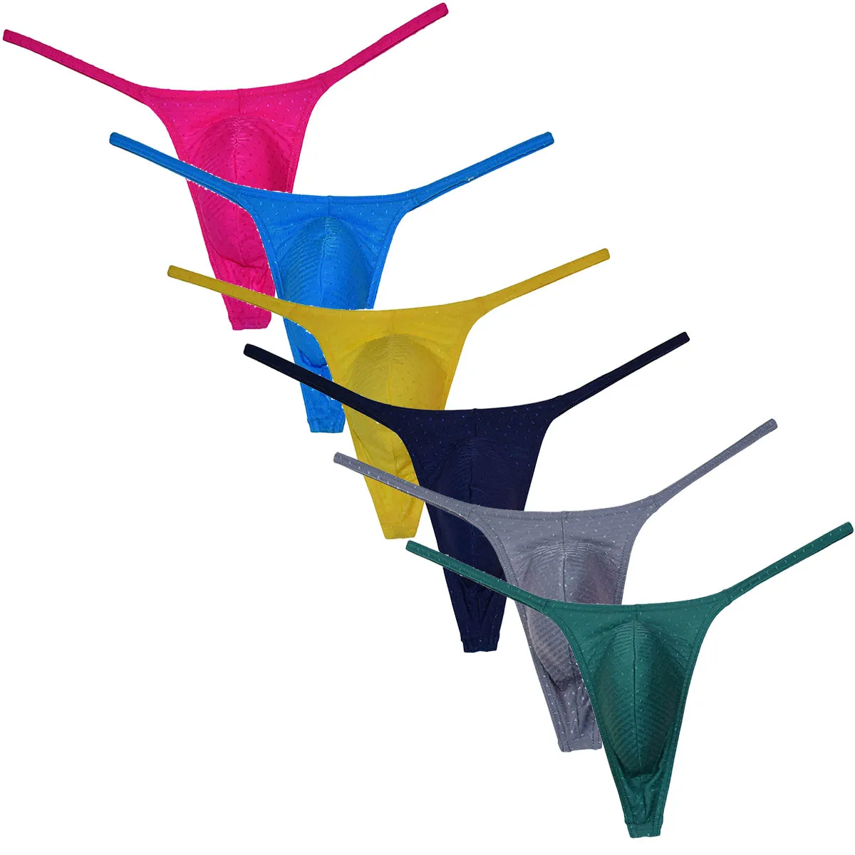 

Sexy Men's Pouch Thong Elastic Tangas Mini G-string Breathable Underwear Men's Dot Lingerie T-back Bikini Briefs Sissy Panties