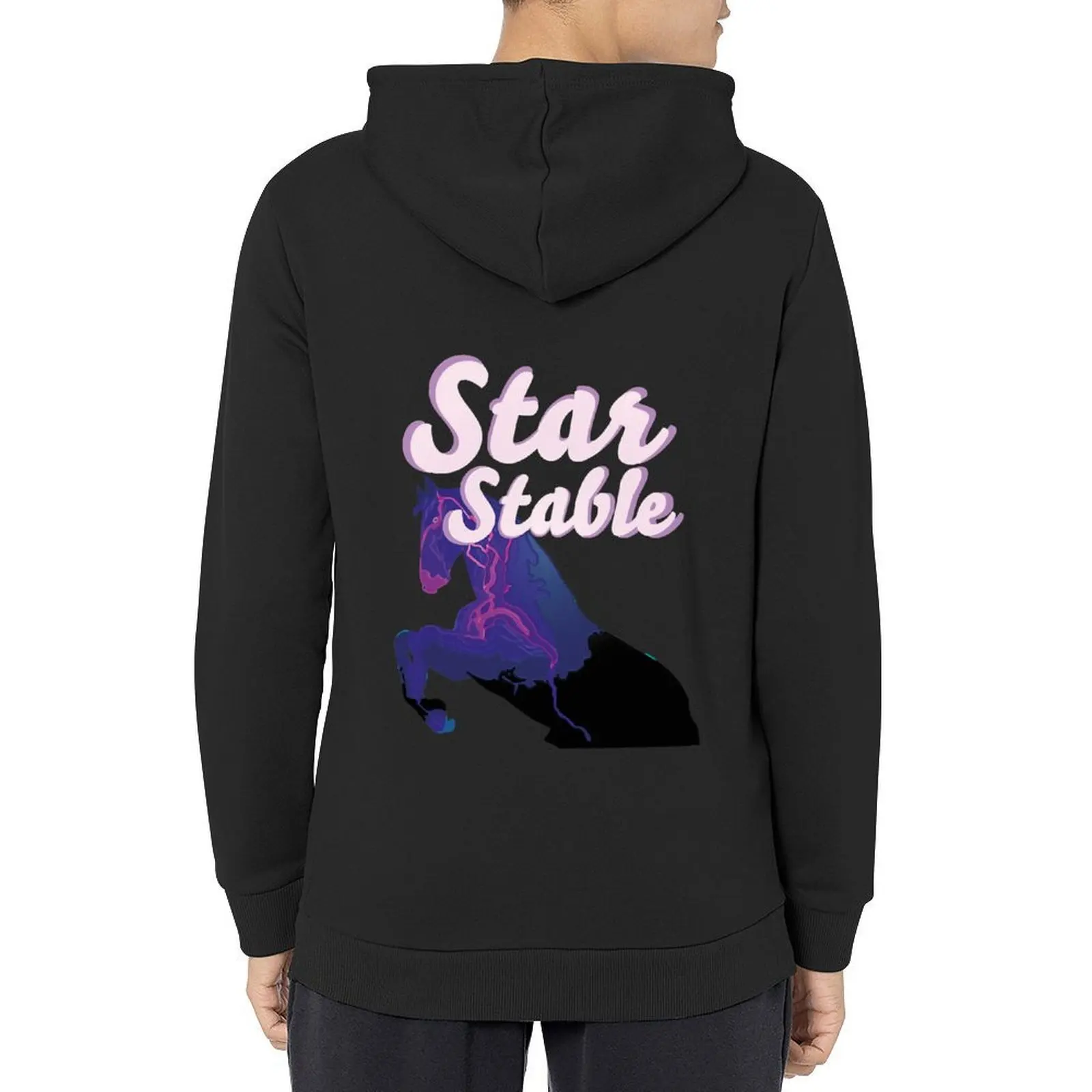 

Star Stable Online Game Purple Pink Horse Hoodie japanese style autumn new products korean autumn clothes oversized hoodie