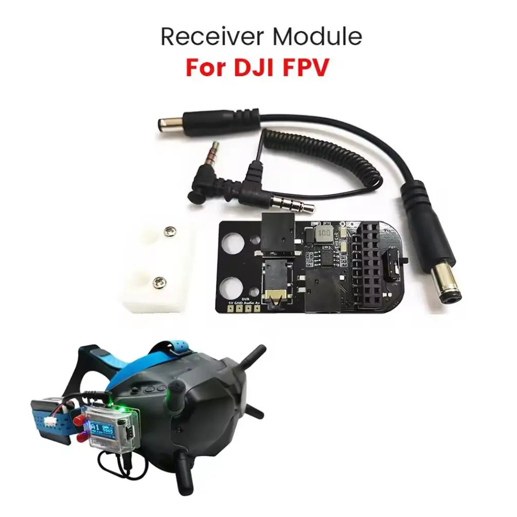 googles fpv Nuevo receptor Digital a analógico 5,8G RX PORT 3,0 PLUS con alarma de bajo voltaje para gafas Fatshark DJI FPV V1 V2