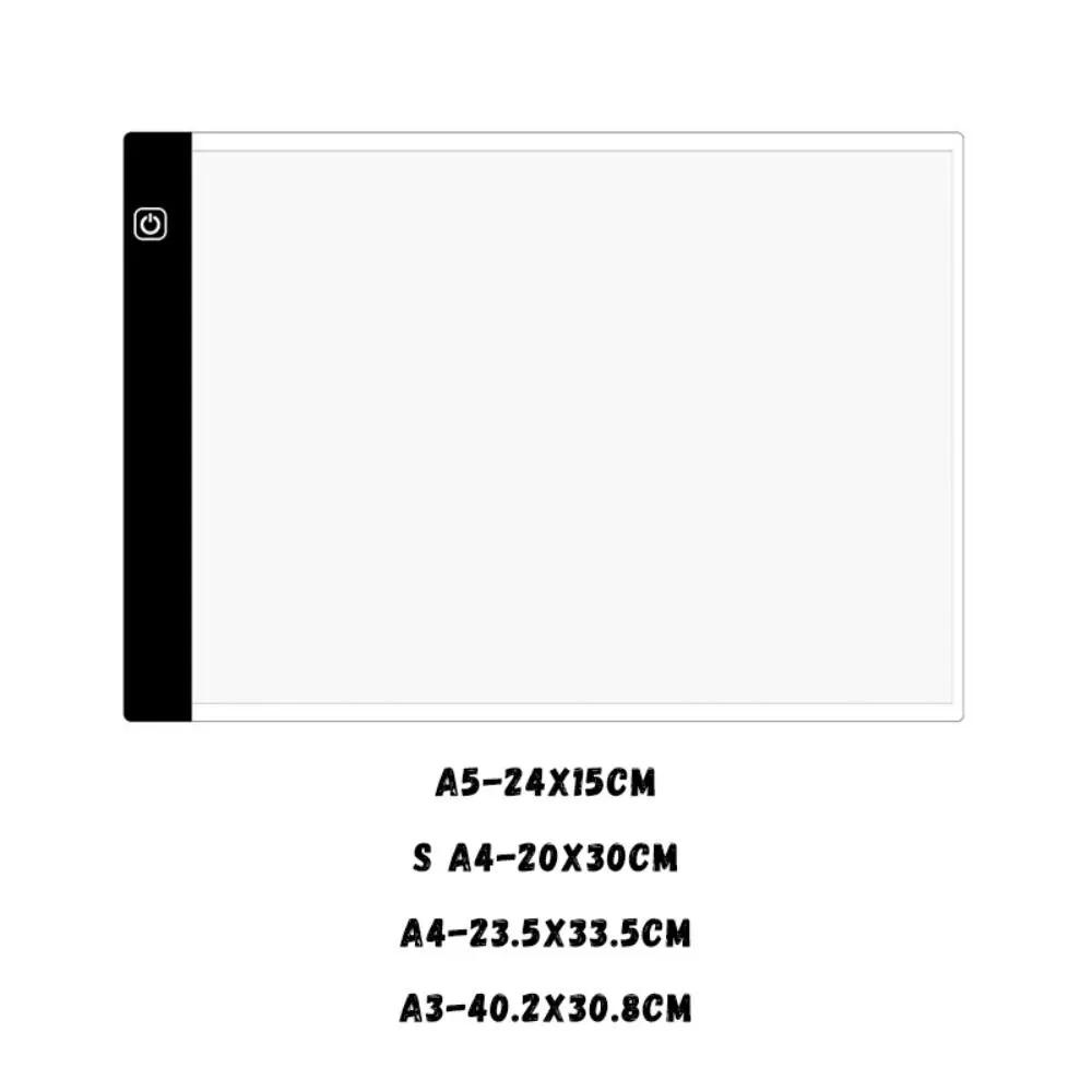 A3/A4/A5 لوحة الرسم الإلكترونية ثلاثة مستويات يعتم ضوء نقل رسم نسخة لوحة الرسم لتقوم بها بنفسك USB
