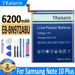 Batería de EB-BN972ABU para Samsung Galaxy Note 10 Plus, batería de SM-N975F de 6200mAh, 10 + SM-N975DS