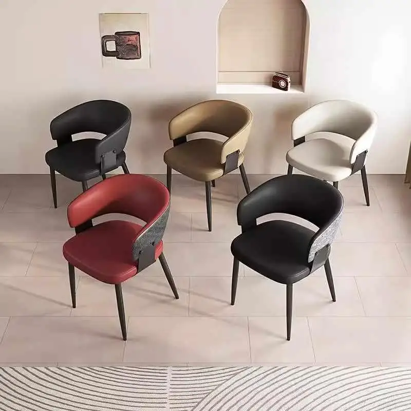 Hotel Chairs Plastic Dining Computer Chair Foldable Patio Desk Mid Century Wooden Cafe Bar Stool Nordic Acrylic Room Furniture