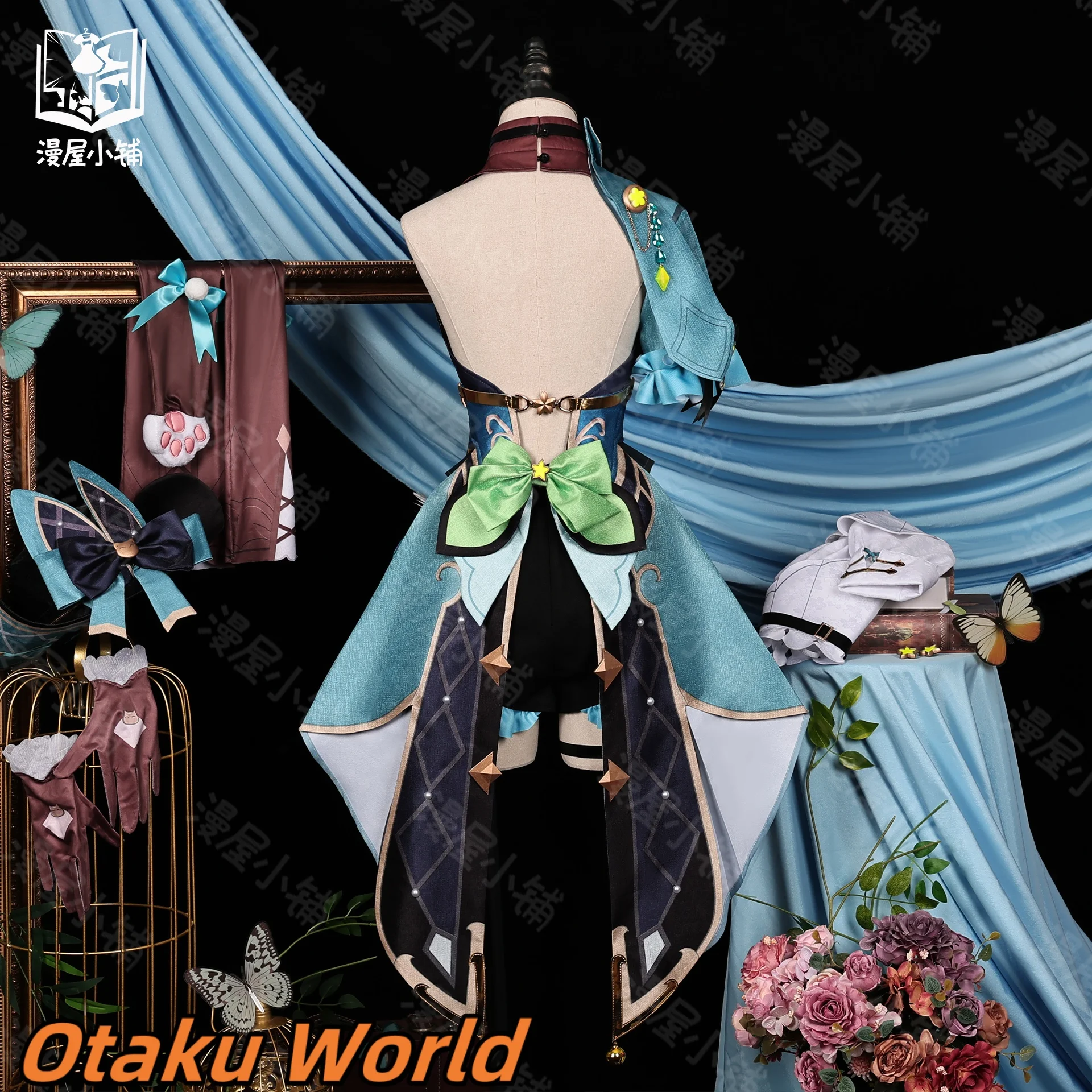 In stock Kirara Cosplay Costume dress Mihoyo Game Genshin Impact Halloween Party Kirara Role Play Anime Clothing ﻿