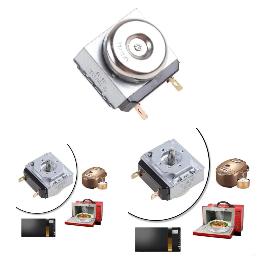J1HF for Time Controller Timer Switch 90 Minutes 90M Round Shaft Replacement Timer for Electronic Microwave Oven Cooker Parts