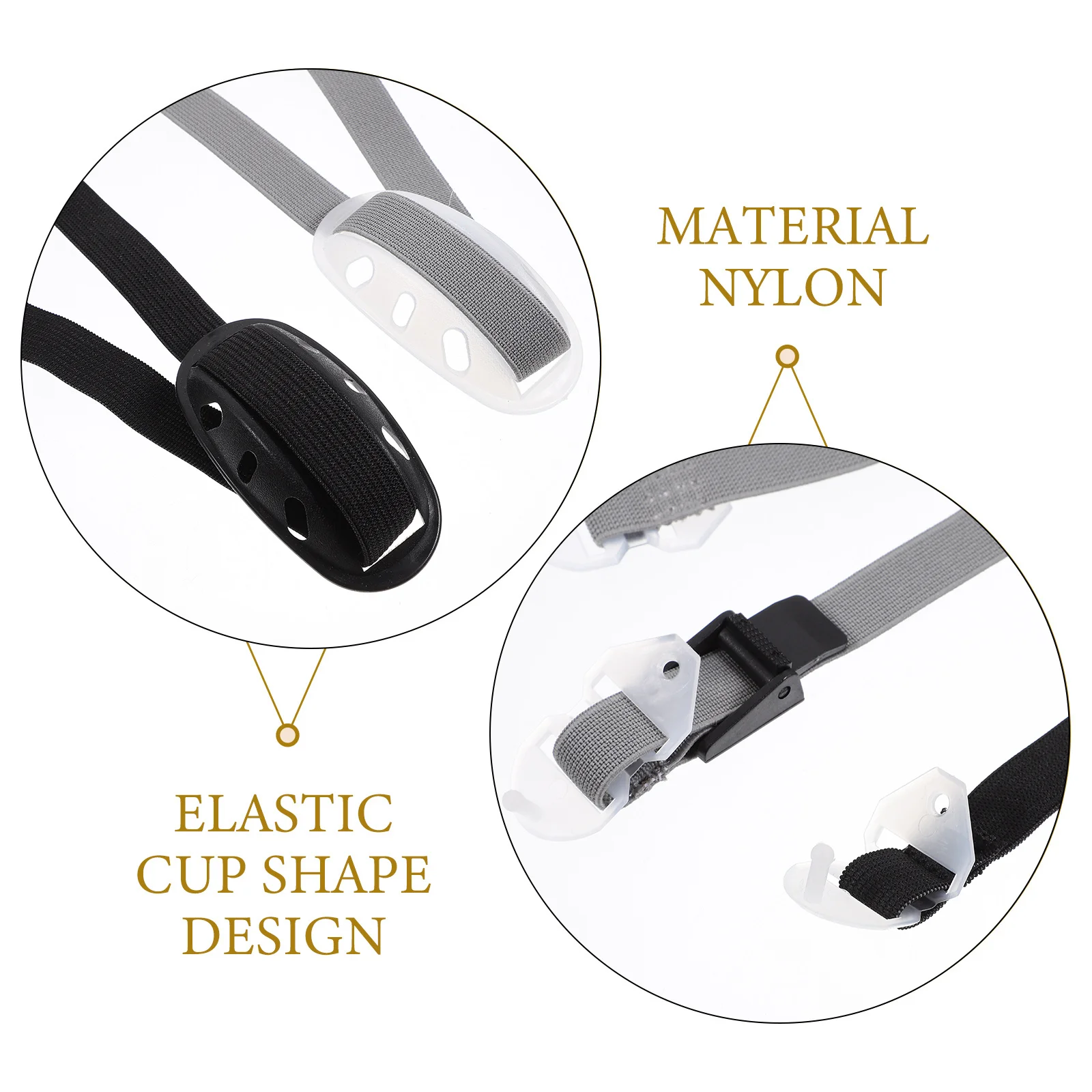2 قطعة قبعة صلبة حزام الذقن مرونة Y-شكل مادة البولي ايثيلين واقية كأس الذقن حزام عالمي السلامة قبعة صلبة الملحقات