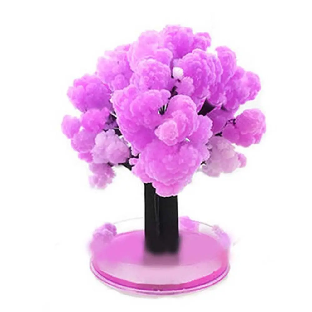 1PC Magically Paper Sakura Crystal Trees Magic Growing Tree Japan Desktop Cherry Blossom Educational Toys Novelties