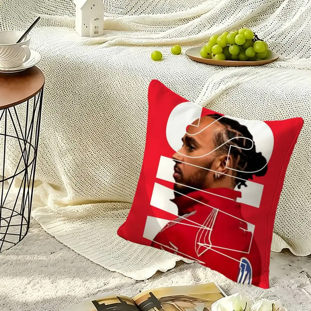 44 L-Lewis H-Hamilton-S Pillow Case Sofa Living Room for Bedroom Headboard Backrest Cushion Square Nap Time 2