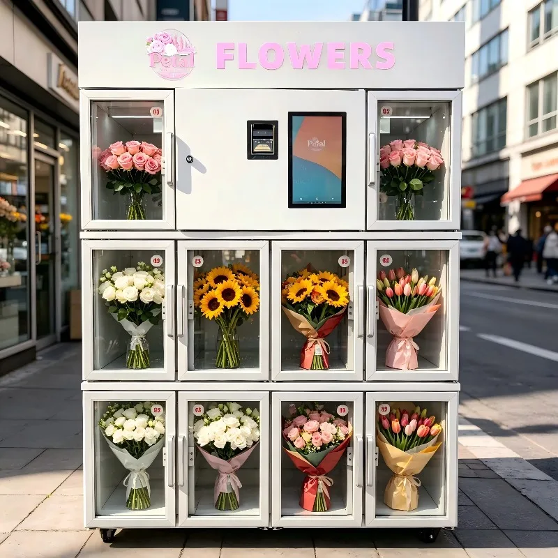 OEM ODM Support Available Fresh Flower Vending Machine for Unmanned Smart Retail Shop Multi-temperature Zone