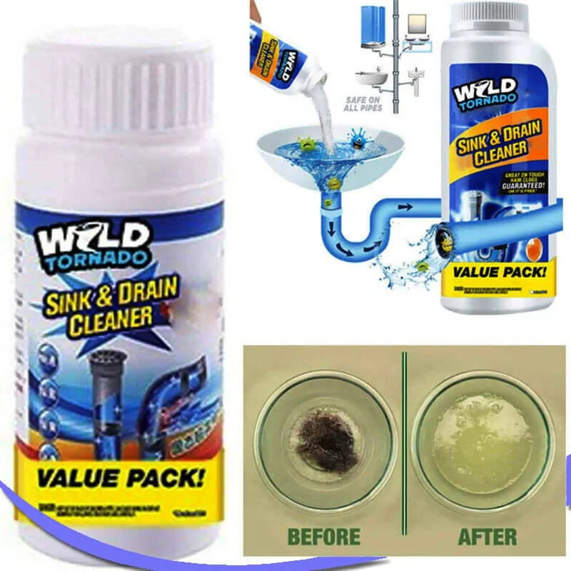 

Cleaning Tools Powerful Sink Drain Cleaner Pipe Dredging Agent for Kitchen Sewer Toilet Brush Closestool Clogging