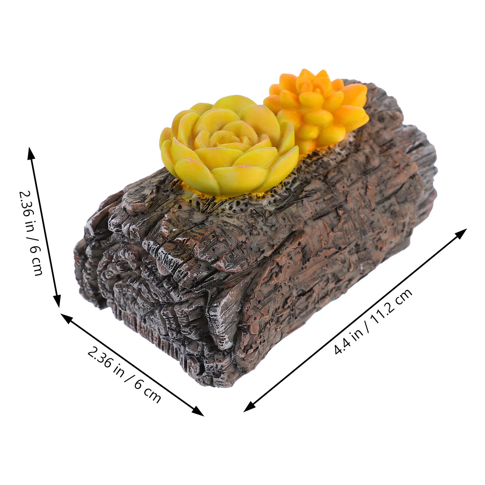 Artificial Tree Stump Resin Hidden Key Hider Safe Storage Box Outdoor Garden Yard Concealed Container for Keys Cash Small Items