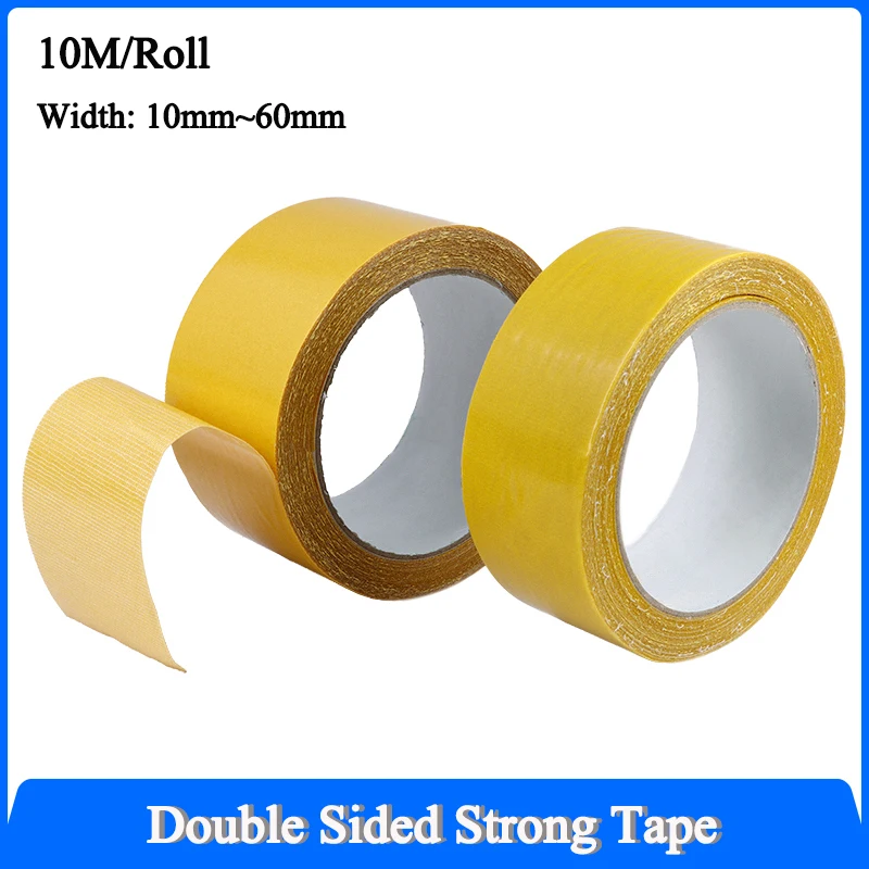 

1~5Rolls Strong Fixation Double Sided Cloth Base Tape Translucent Mesh Waterproof Super Traceless High Viscosity Adhesive Tapes