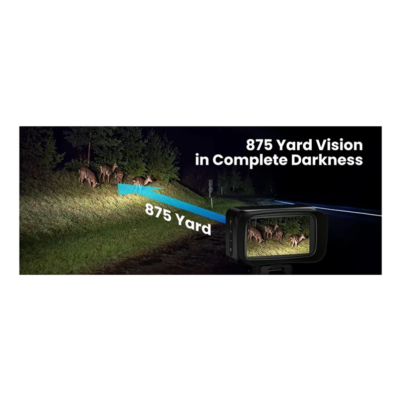 FFYY-Lunetta per visione notturna per balestra IR850 Illuminatore a infrarossi, per caccia, monoculare per visione notturna con scheda da 32 GB