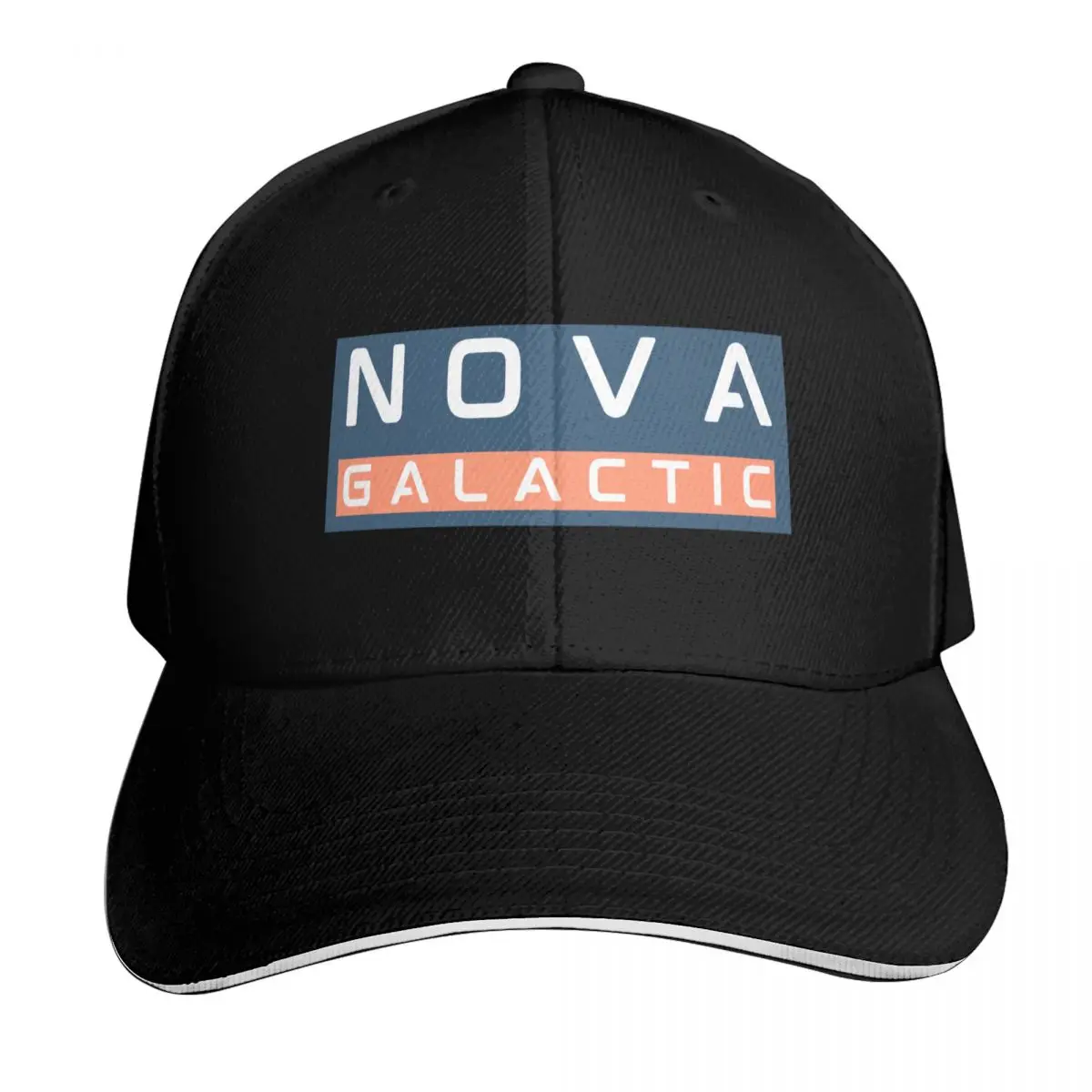 Nova Galactic Clean Logo Baseball Cap Adjustable Buckle Closure Moisture Wicking Quick Dry Curved Brim Classic Fit