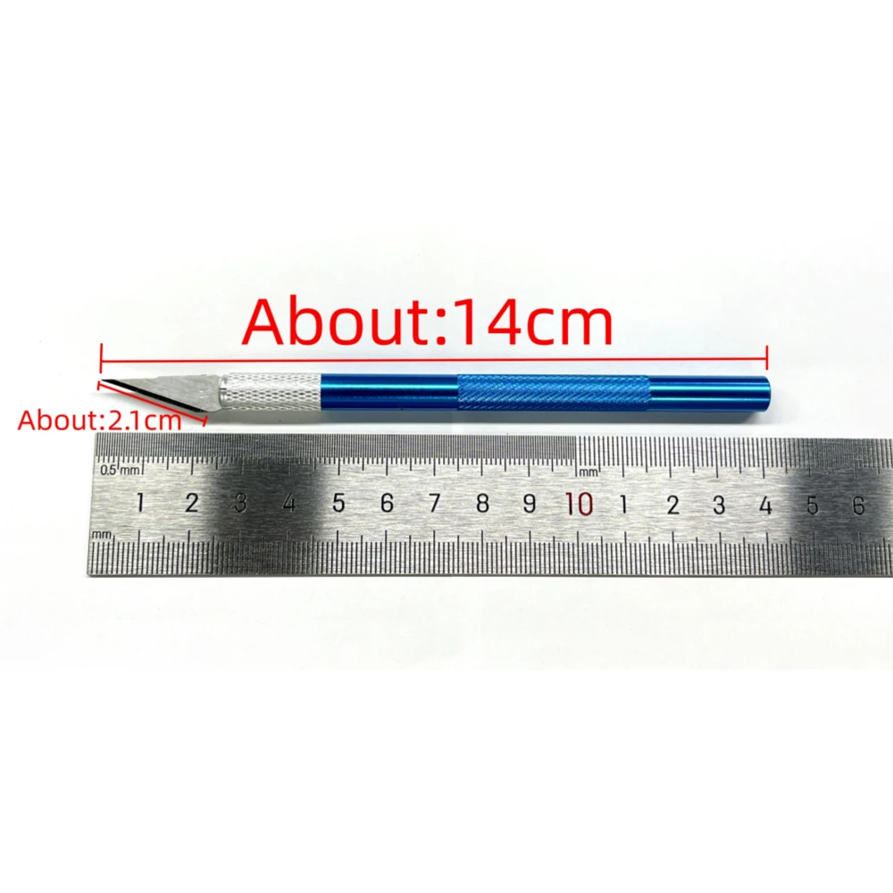 Cake Carving Sculpture Craft with 1pc Blade Engraving Cutter Non-slip Knife Metal Scalpel