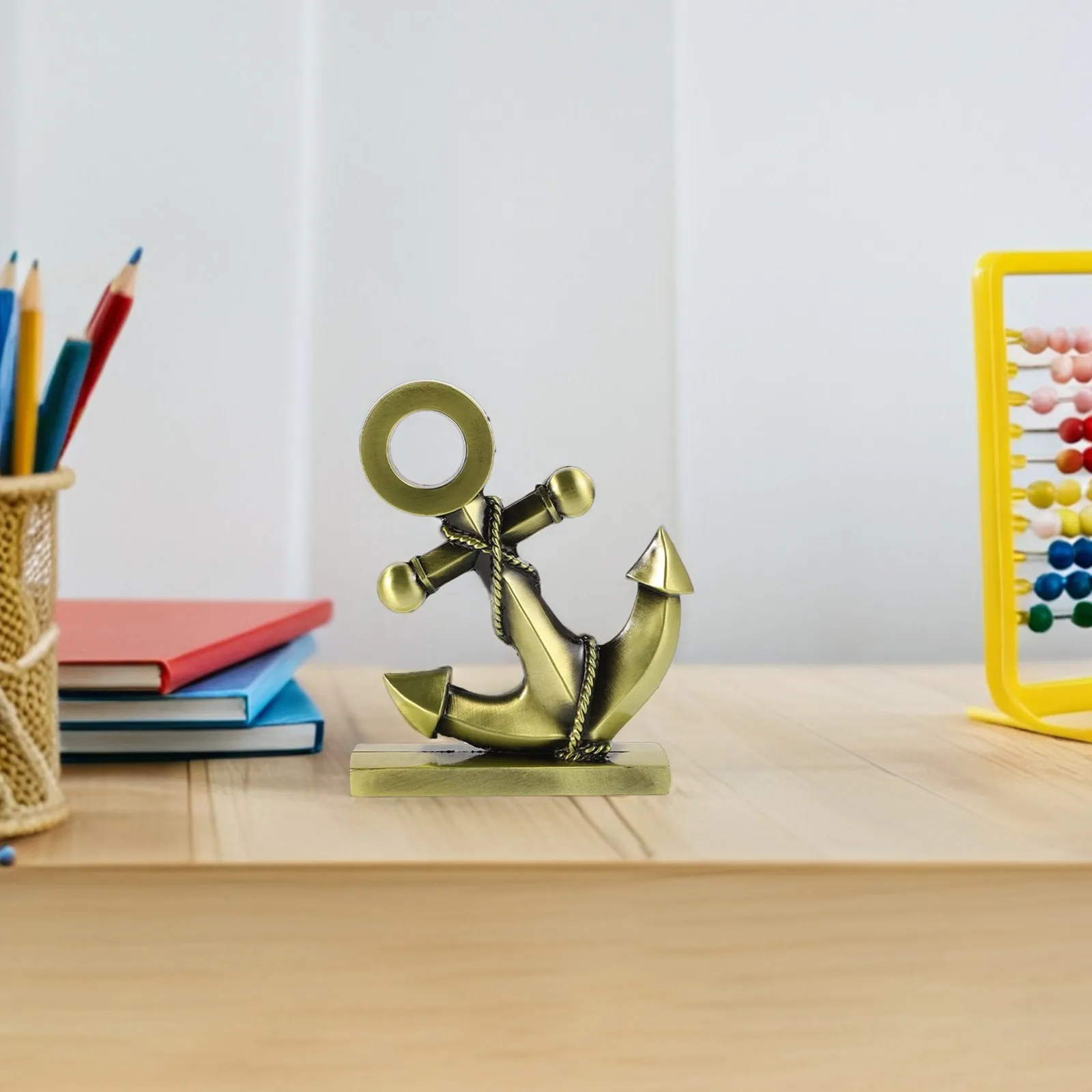 

Винтажный настольный декор в виде якоря из сплава, в средиземноморском морском стиле, для дома: столовой, бара, кабинета, офиса, гостиной